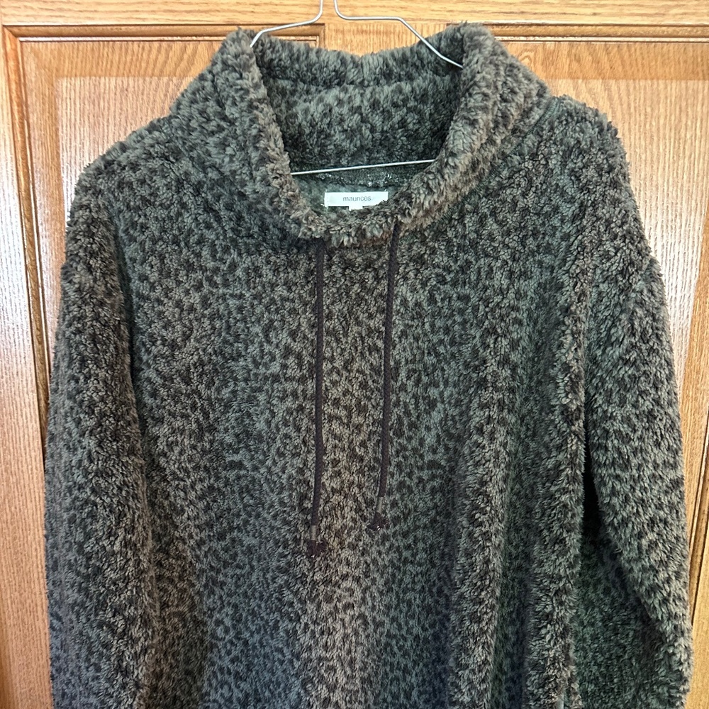 Maurices Cowl Neck Fleece Tunic.  Size M